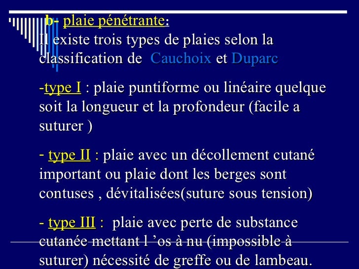 classification de cauchoix et duparc
